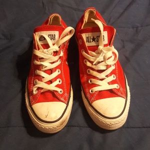 Worn once Red Converse